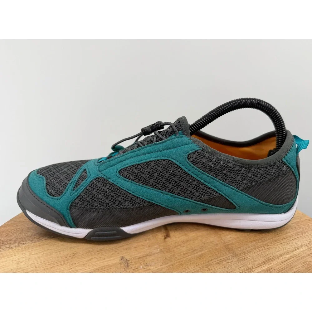 OLUKAI Eleu Trainer Water Shoes Womens US 10‎ EUR 40 Teal Grey Lace Up